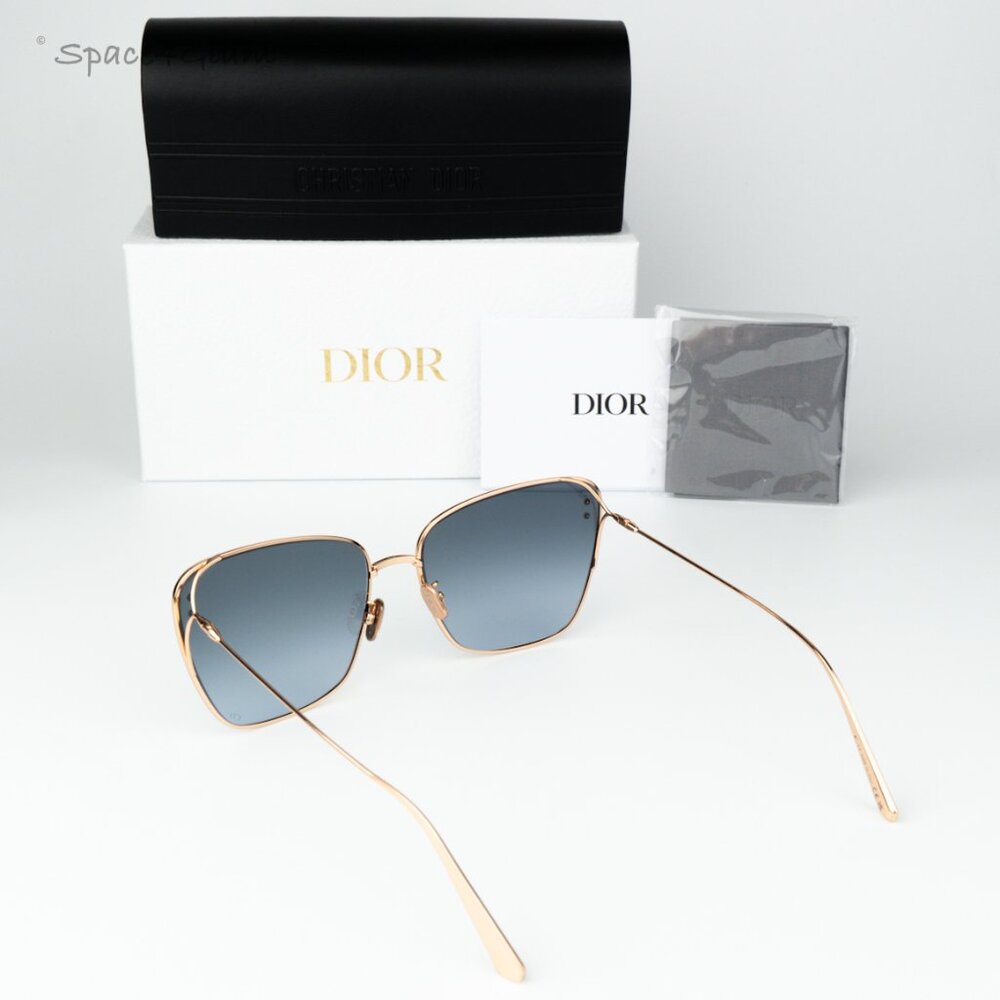 Dior Women Sunglasses Rose Gold Grad Blue Butterfly MISSDIOR B2U E0B2 BRAND NEW - Picture 10 of 10